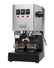 Load image into Gallery viewer, Gaggia Classic E24 espresso machine — 58 mm group, brushed stainless body
